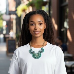 Vintage glass bead necklace